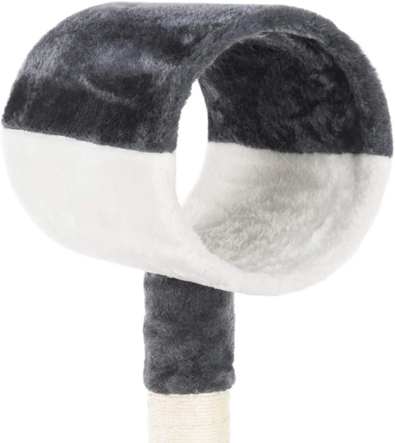 PCT3002 Katzen Kratzbaum 133cm/H Stabiler Kletterbaum Spielbaum mit Extra-Soft Plüsch und Höhle Hängematte Röhre