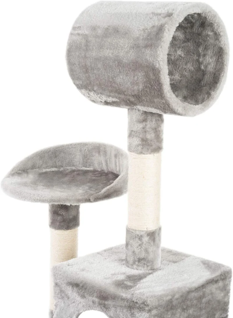 PCT3002 Katzen Kratzbaum 133cm/H Stabiler Kletterbaum Spielbaum mit Extra-Soft Plüsch und Höhle Hängematte Röhre
