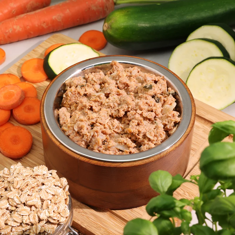 Bio-Alleinfutter - Huhn, Dinkel & Zucchini für Hunde