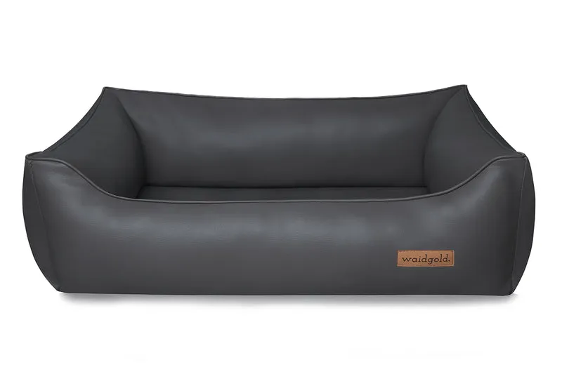 Schlummerwiese - orthopädisches Hundebett aus Kunstleder (hygienisch, besonders pflegeleicht)