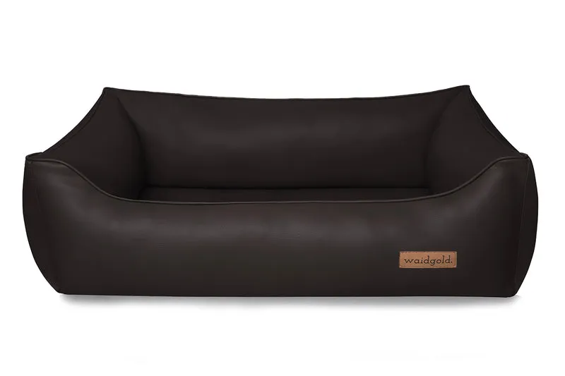 Schlummerwiese - orthopädisches Hundebett aus Kunstleder (hygienisch, besonders pflegeleicht)