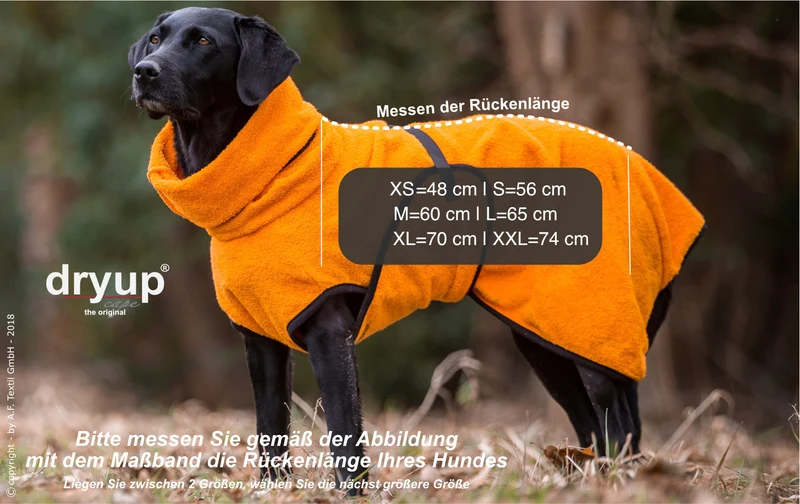 DRYUP cape | Hundebademantel - für große Hunde (Gr. L bis XXL)