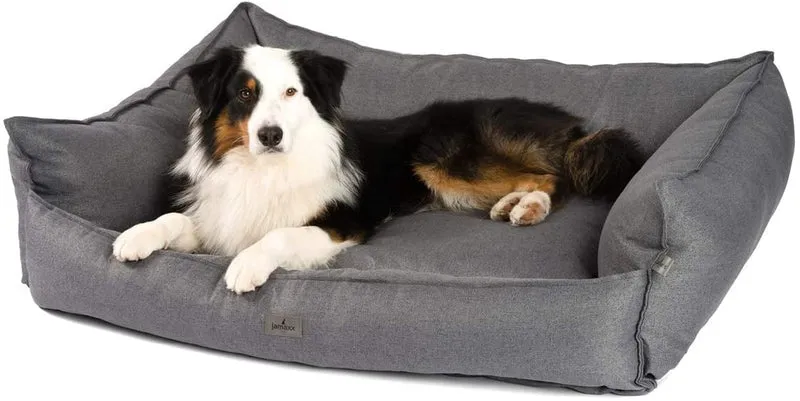 PDB2018 | LUXURY Hundebett / Hunde-Sofa, orthopädisch, extra-hohe Seiten, OEKOTEX Bezug, waschbar