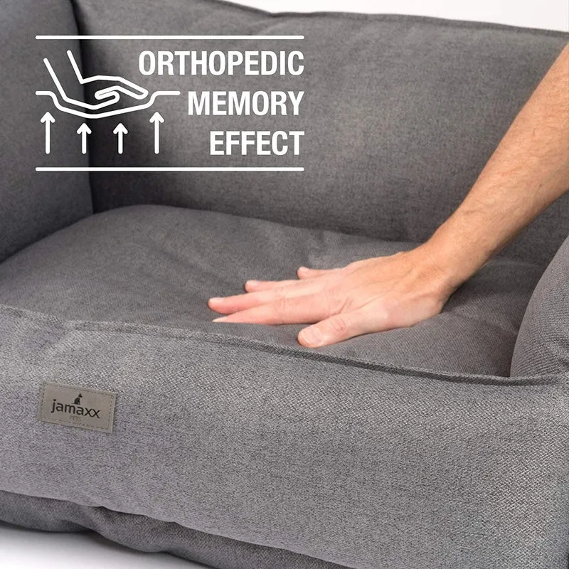 PDB2018 | LUXURY Hundebett / Hunde-Sofa, orthopädisch, extra-hohe Seiten, OEKOTEX Bezug, waschbar
