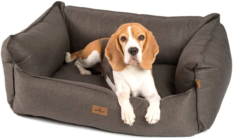PDB2018 | LUXURY Hundebett / Hunde-Sofa, orthopädisch, extra-hohe Seiten, OEKOTEX Bezug, waschbar