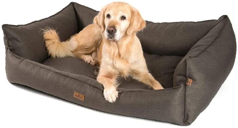 PDB2018 | LUXURY Hundebett / Hunde-Sofa, orthopädisch, extra-hohe Seiten, OEKOTEX Bezug, waschbar