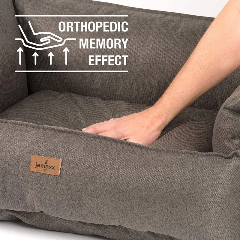 PDB2018 | LUXURY Hundebett / Hunde-Sofa, orthopädisch, extra-hohe Seiten, OEKOTEX Bezug, waschbar