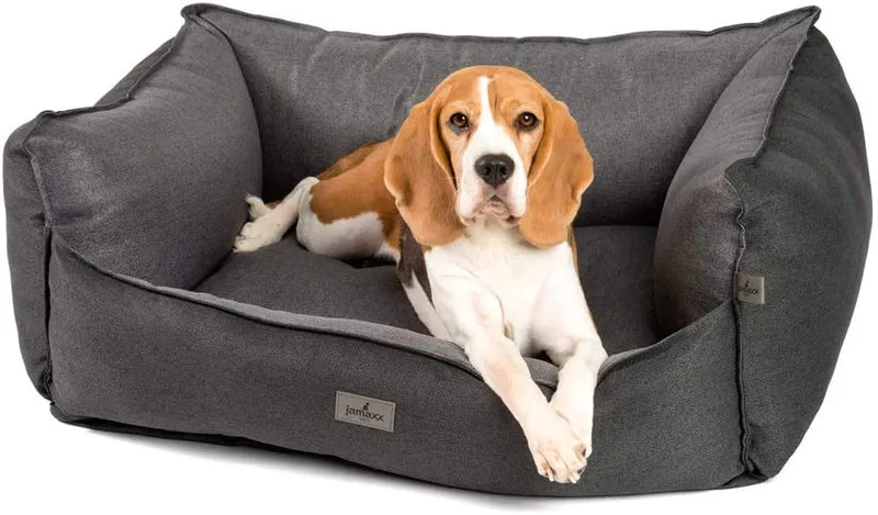 PDB2018 | LUXURY Hundebett / Hunde-Sofa, orthopädisch, extra-hohe Seiten, OEKOTEX Bezug, waschbar