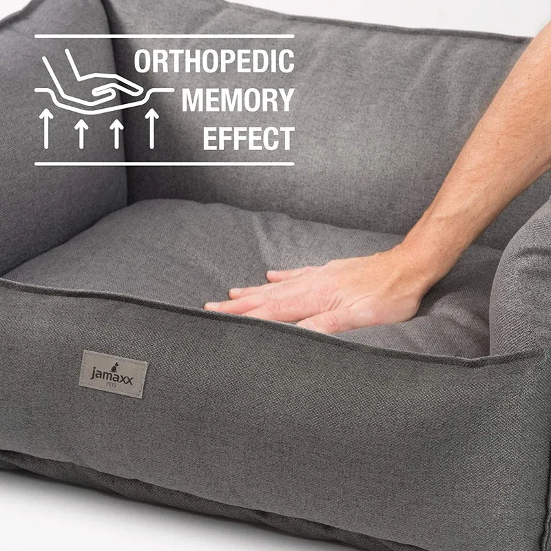 PDB2018 | LUXURY Hundebett / Hunde-Sofa, orthopädisch, extra-hohe Seiten, OEKOTEX Bezug, waschbar