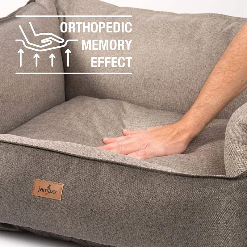 PDB2018 | LUXURY Hundebett / Hunde-Sofa, orthopädisch, extra-hohe Seiten, OEKOTEX Bezug, waschbar
