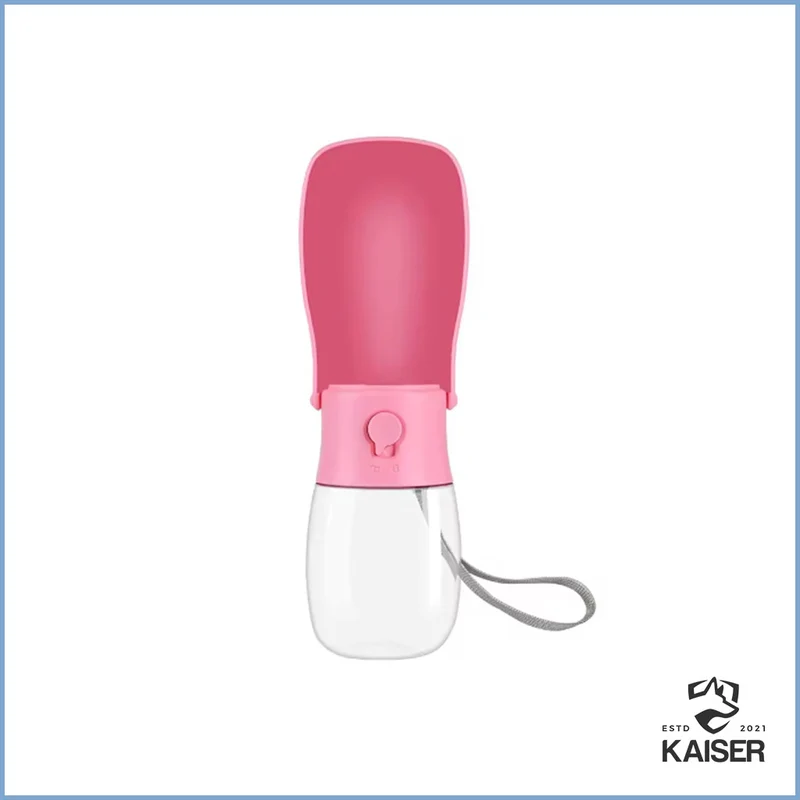 Outdoor Trinkflasche für Hunde mit Silikonnapf 280ml
