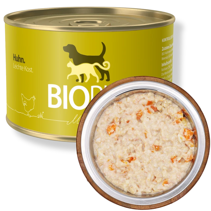 Bio-Alleinfutter - Huhn, Leichte Kost für Hunde