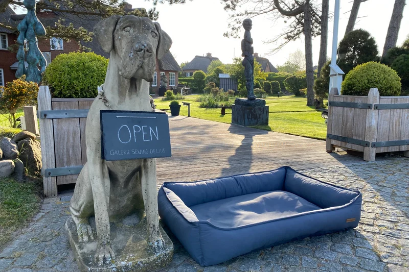 Schlummerwiese - orthopädisches Hundebett aus Baumwolle (antiallergisch + kochfest)