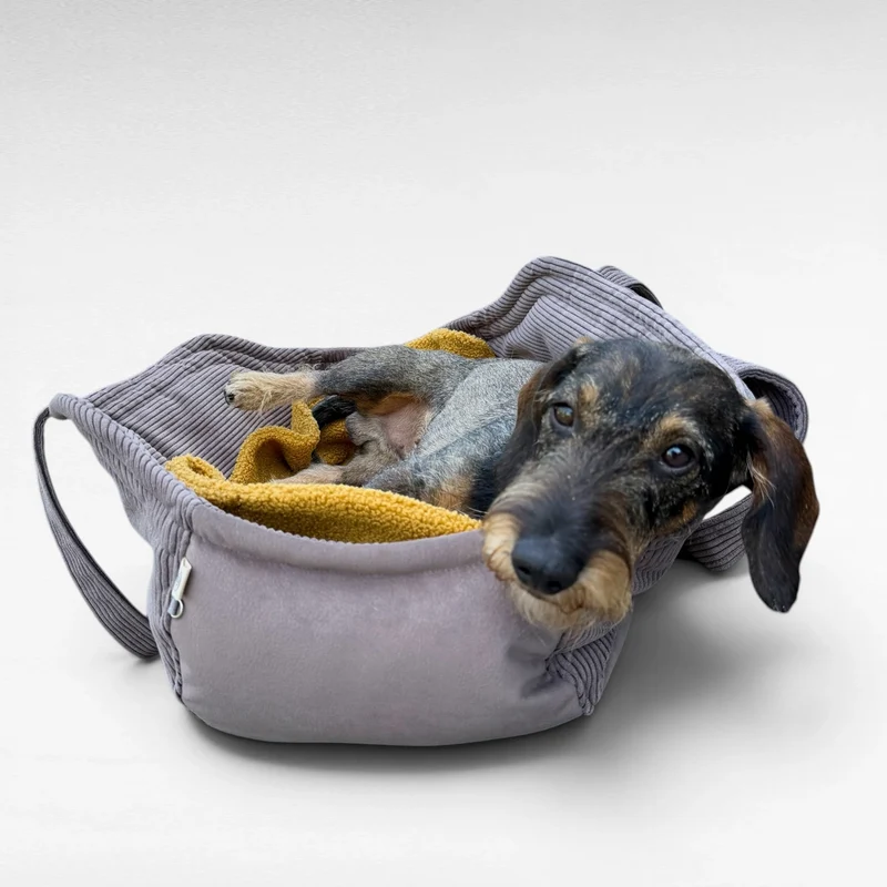 Hundetaschenkörbchen Oki | Taupe | XS - L