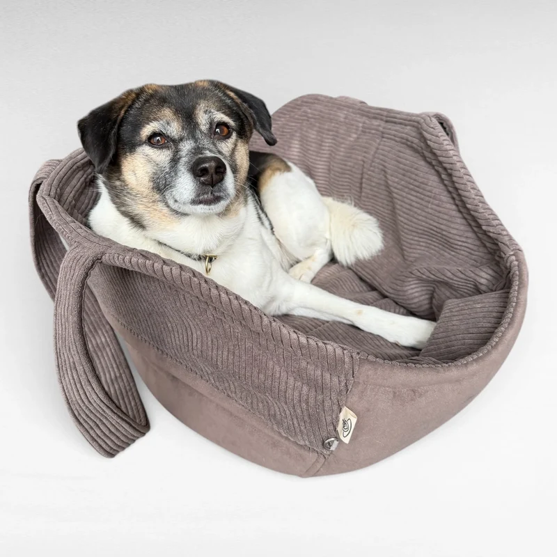 Hundetaschenkörbchen Oki | Taupe | XS - L