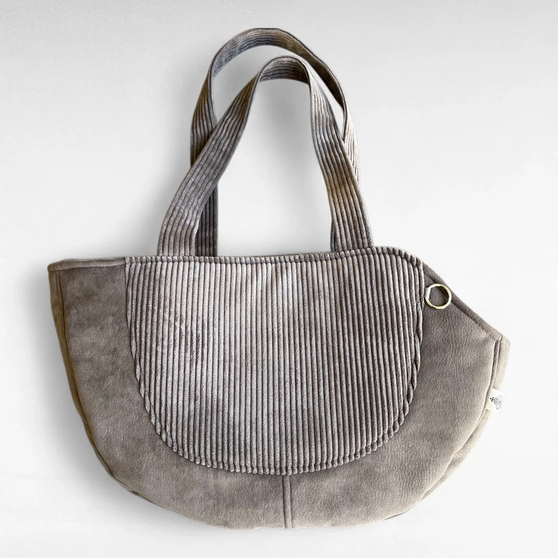 Hundetasche Mika | Hundetragetasche & Körbchen bis 5 kg | Taupe