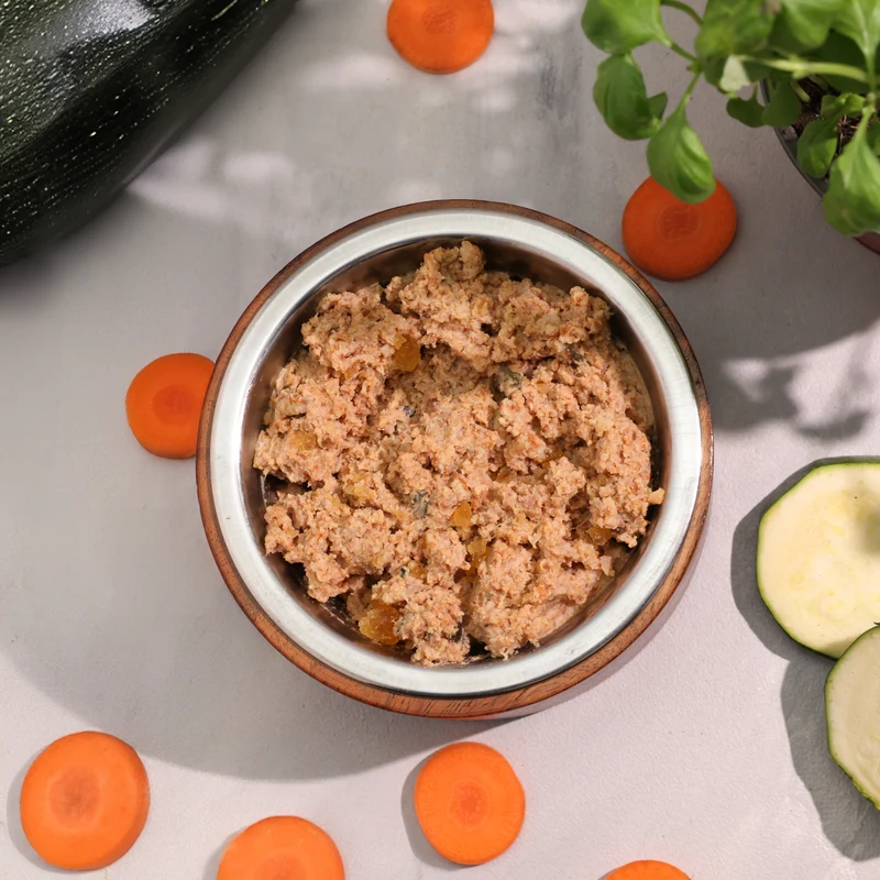 Bio-Alleinfutter - Rind, Dinkel & Zucchini für Hunde