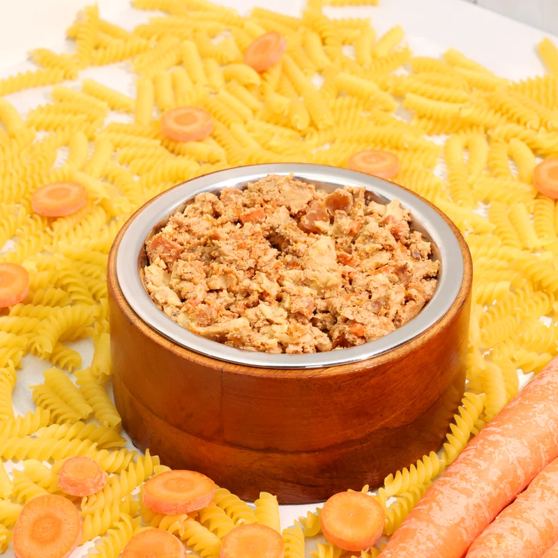 Bio-Alleinfutter - Rind, Nudeln & Karotten für Hunde