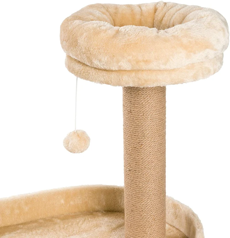 PCT6007 - JAMAXX 2-in-1 Kratzbaum mit integrierter Kratztonne (mit Sisal bezogen), H 115cm, Stabil, Weich, Kuschelig