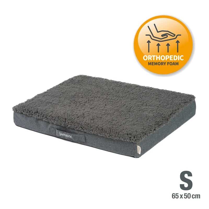 PDB1012 | Orthopädische Hundematte mit Lammfell-Imitat, waschbar, S/M/L, 4 Farben