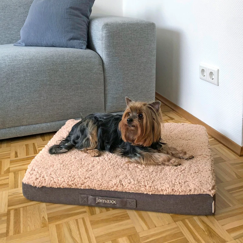 PDB1012 | Orthopädische Hundematte mit Lammfell-Imitat, waschbar, S/M/L, 4 Farben