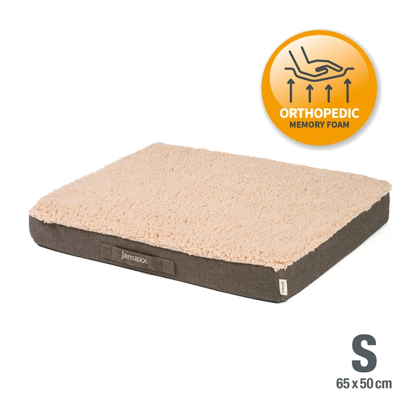 PDB1012 | Orthopädische Hundematte mit Lammfell-Imitat, waschbar, S/M/L, 4 Farben