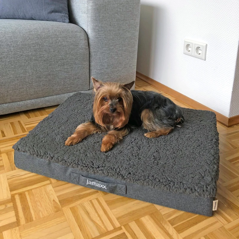 PDB1012 | Orthopädische Hundematte mit Lammfell-Imitat, waschbar, S/M/L, 4 Farben