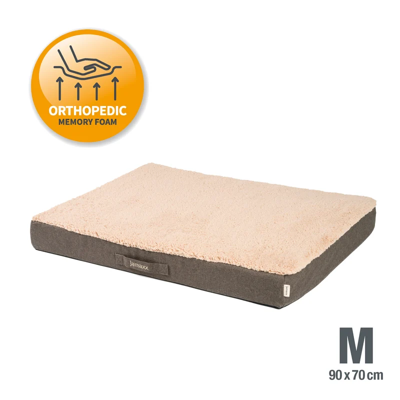 PDB1012 | Orthopädische Hundematte mit Lammfell-Imitat, waschbar, S/M/L, 4 Farben