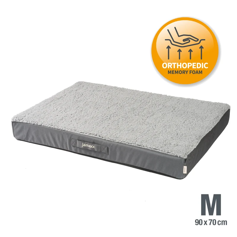 PDB1012 | Orthopädische Hundematte mit Lammfell-Imitat, waschbar, S/M/L, 4 Farben