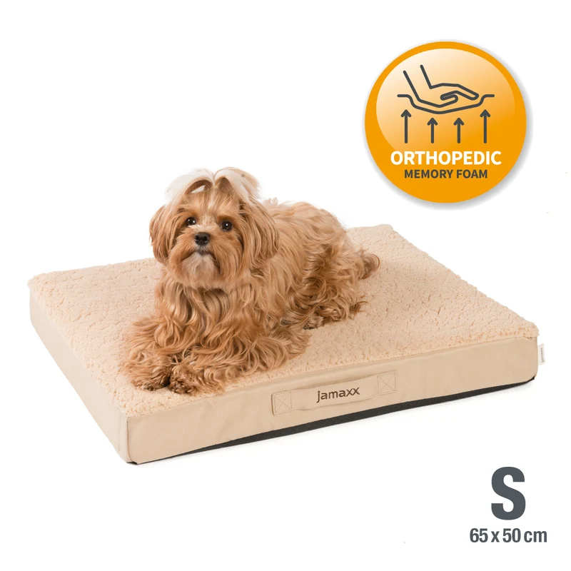 PDB1012 | Orthopädische Hundematte mit Lammfell-Imitat, waschbar, S/M/L, 4 Farben