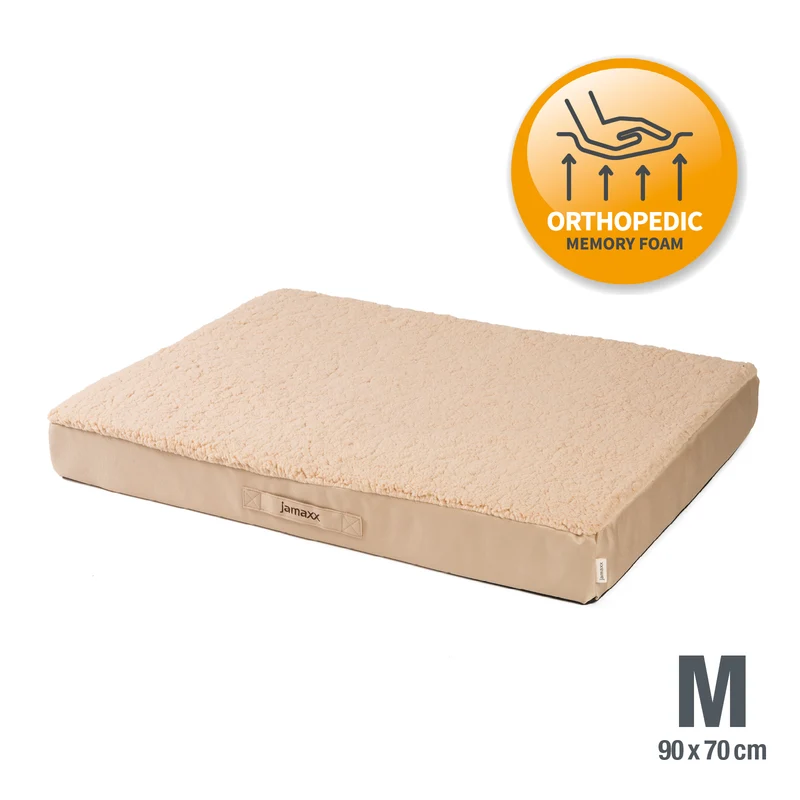 PDB1012 | Orthopädische Hundematte mit Lammfell-Imitat, waschbar, S/M/L, 4 Farben