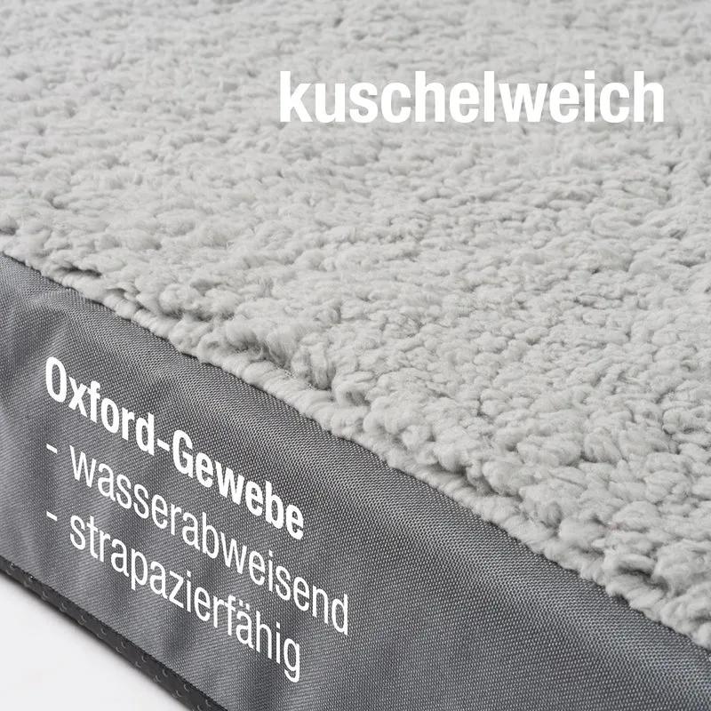 PDB1012 | Orthopädische Hundematte mit Lammfell-Imitat, waschbar, S/M/L, 4 Farben