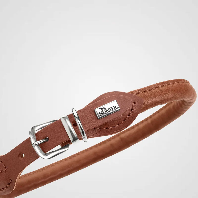 HUNTER - Halsband Round & Soft Canadian Up | hochwertiges Hundehalsband