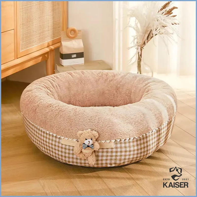 Luxus Hundebett rund für kleine Hunde