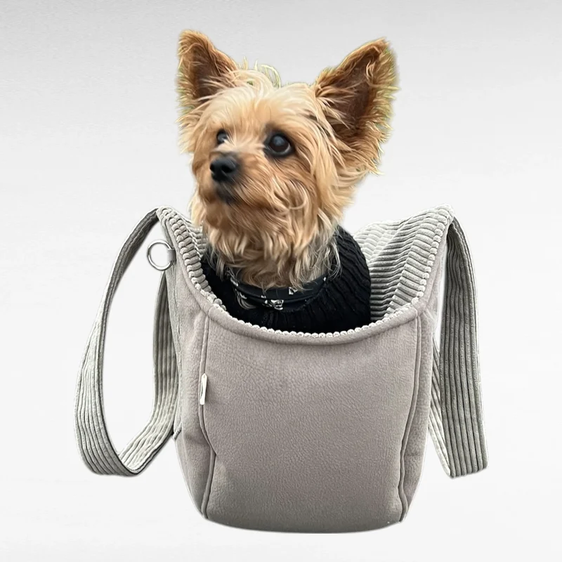 Hundetasche Mika | Hundetragetasche & Körbchen bis 5 kg | Light Oliv