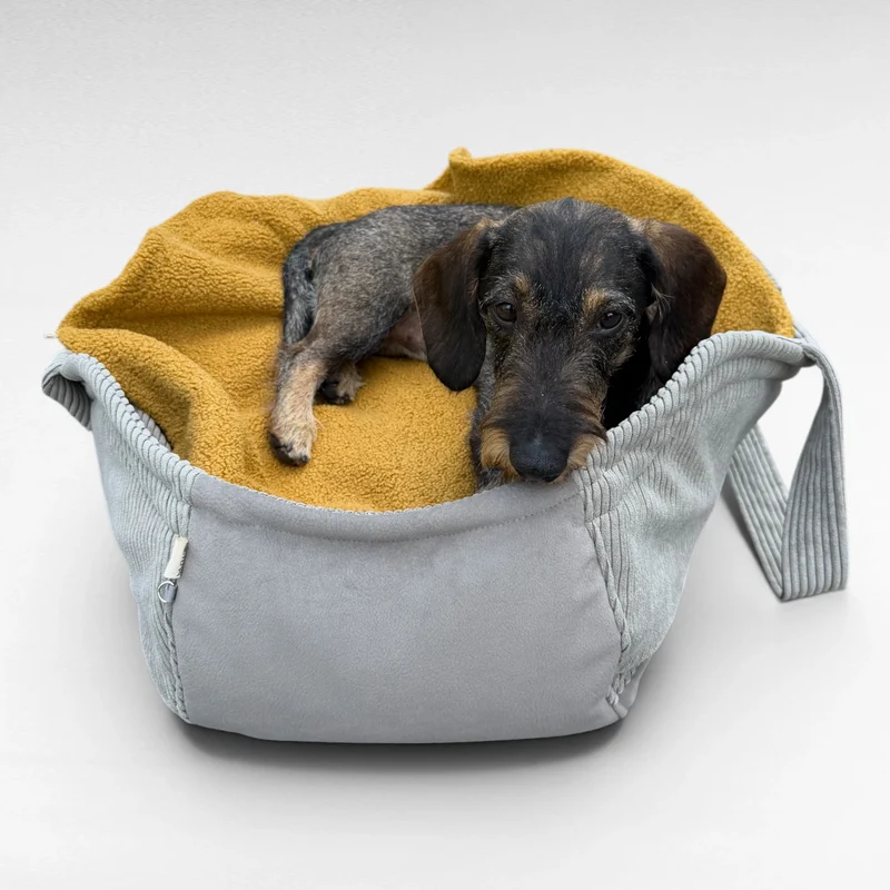Hundetaschenkörbchen Oki | Light Oliv | XS - L