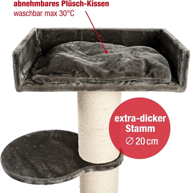 PCT6001 | Premium XL Kratzbaum, 155cm, besonders stabiler Kletterbaum