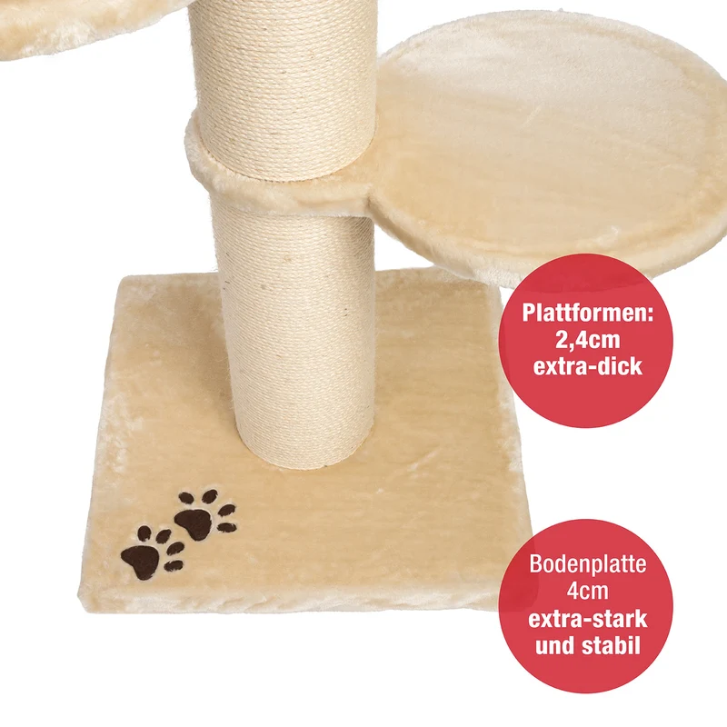 PCT6001 | Premium XL Kratzbaum, 155cm, besonders stabiler Kletterbaum