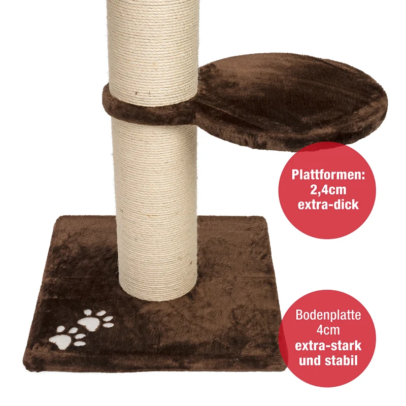 PCT6001 | Premium XL Kratzbaum, 155cm, besonders stabiler Kletterbaum