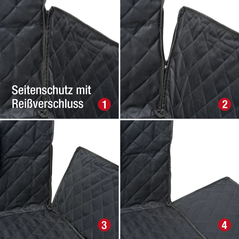 [PDSC2] - Auto Schondecke für Rücksitze u Kofferraum Wasserdicht Waschbar Premium Hunde-Decke für SUV Kombi oder Limousine