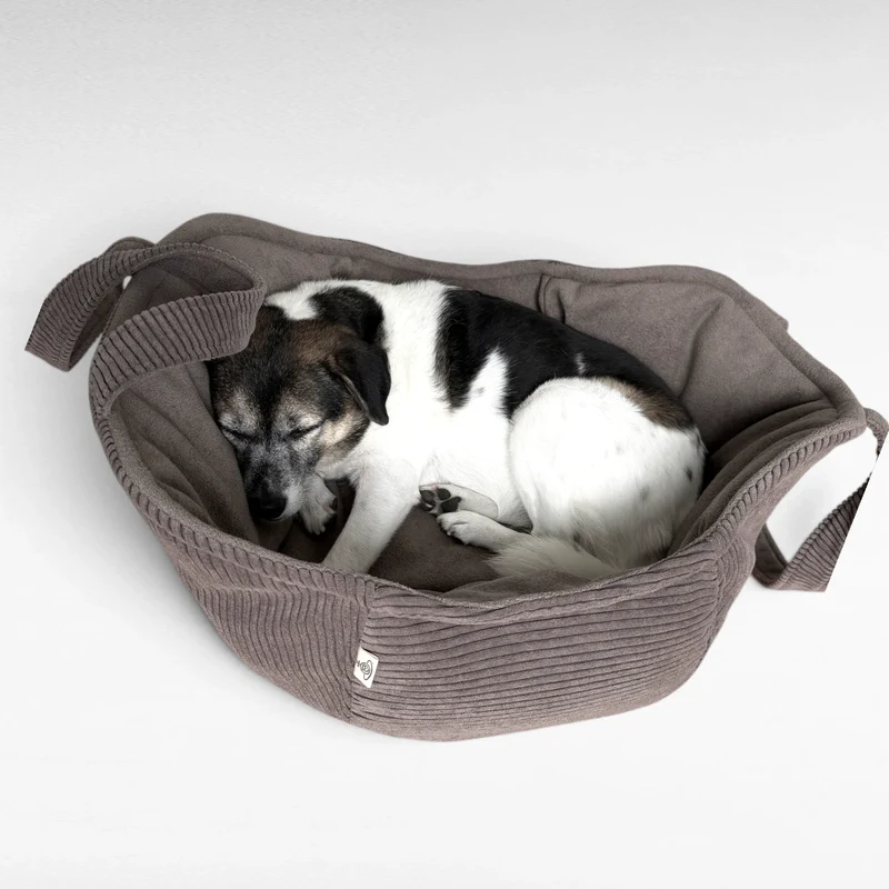 Hundetaschenkörbchen Oko | Taupe