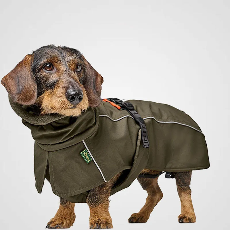 HUNTER - Nordby Dackel Hundemantel | Funktionsmantel mit Dackelschnitt