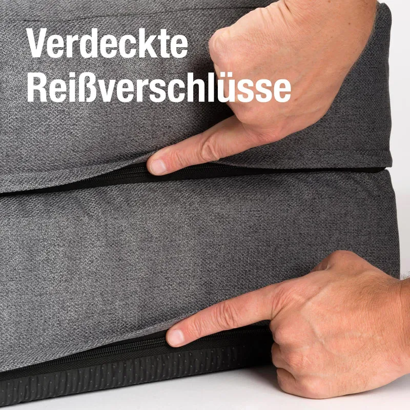 B-Ware: PDB3014 | Premium 2-in-1 Hundesofa, abnehmbare Seitenpolster, waschbar, orthopädisch