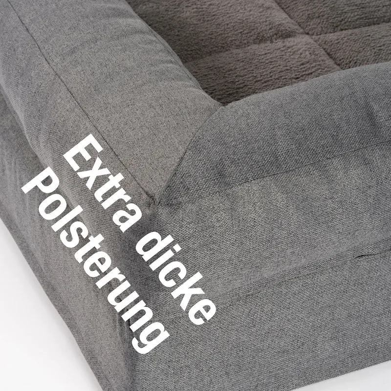B-Ware: PDB3014 | Premium 2-in-1 Hundesofa, abnehmbare Seitenpolster, waschbar, orthopädisch