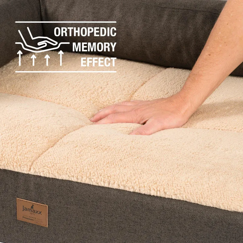 B-Ware: PDB3014 | Premium 2-in-1 Hundesofa, abnehmbare Seitenpolster, waschbar, orthopädisch