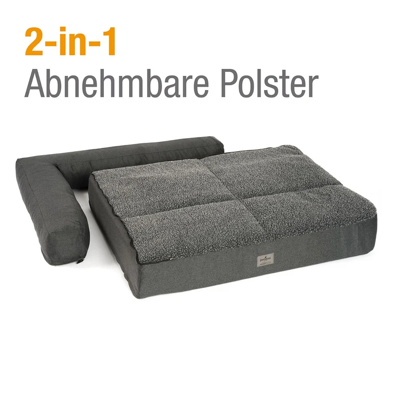 B-Ware: PDB3014 | Premium 2-in-1 Hundesofa, abnehmbare Seitenpolster, waschbar, orthopädisch