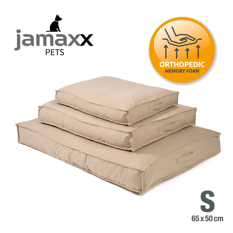 PDB1005 | Premium Hundekissen, waschbar, Leinen-Optik, S/M/L, 8 Farben