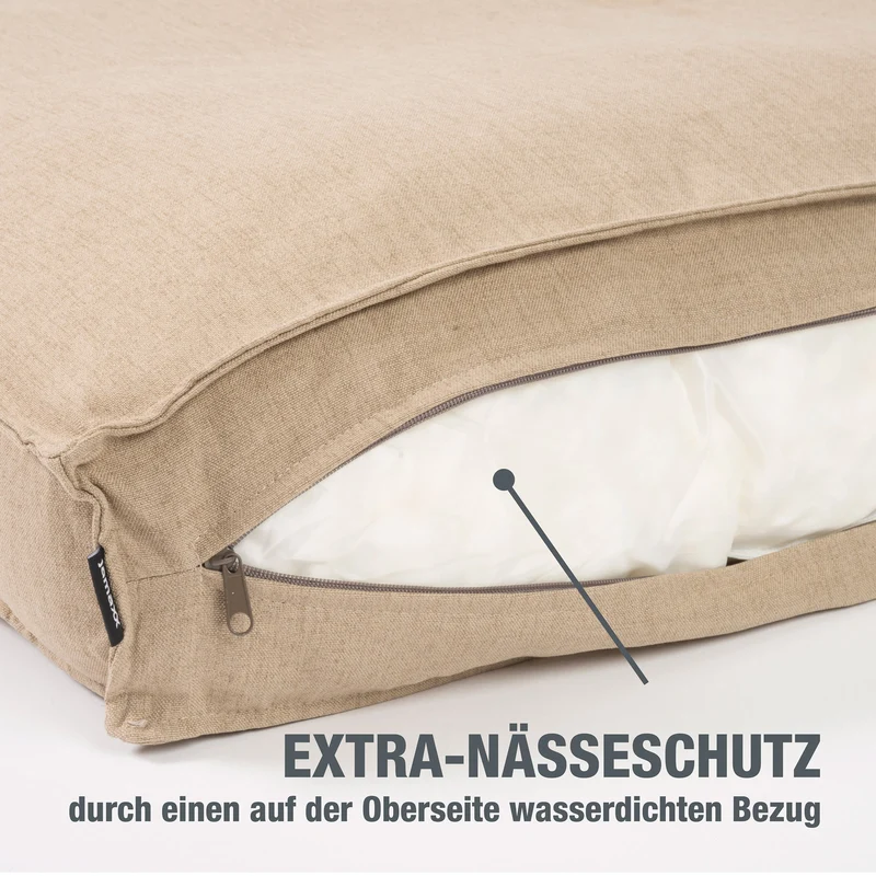 PDB1005 | Premium Hundekissen, waschbar, Leinen-Optik, S/M/L, 8 Farben
