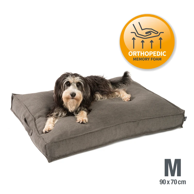 PDB1005 | Premium Hundekissen, waschbar, Leinen-Optik, S/M/L, 8 Farben