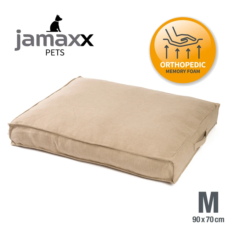 PDB1005 | Premium Hundekissen, waschbar, Leinen-Optik, S/M/L, 8 Farben